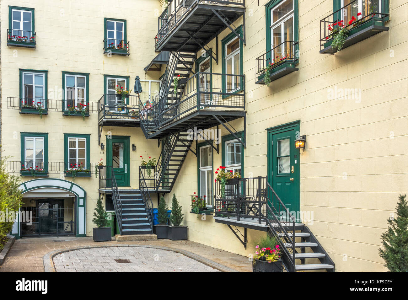 Apartment Block, Quebec City, Canada Stock Photo Alamy