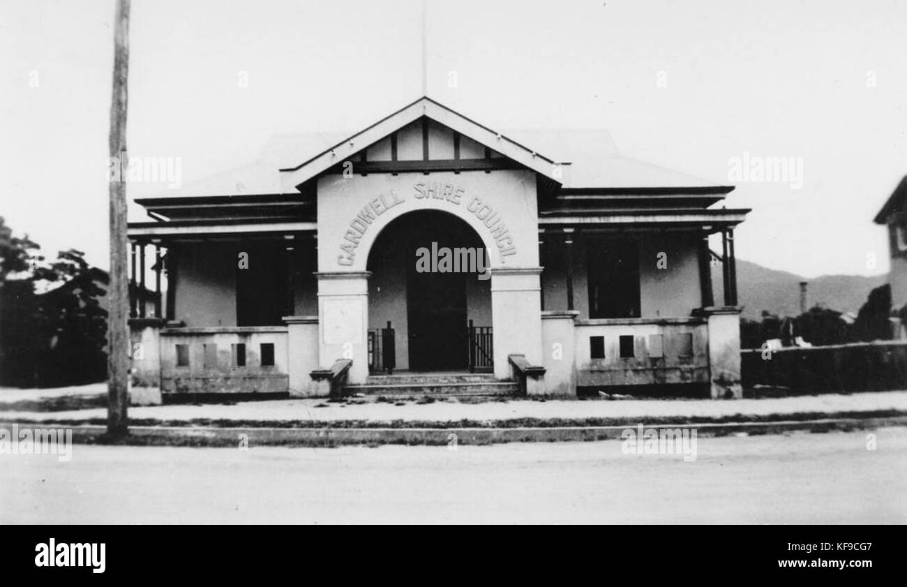 Cardwell Shire Council Chambers, circa 1930 Stock Photo Alamy