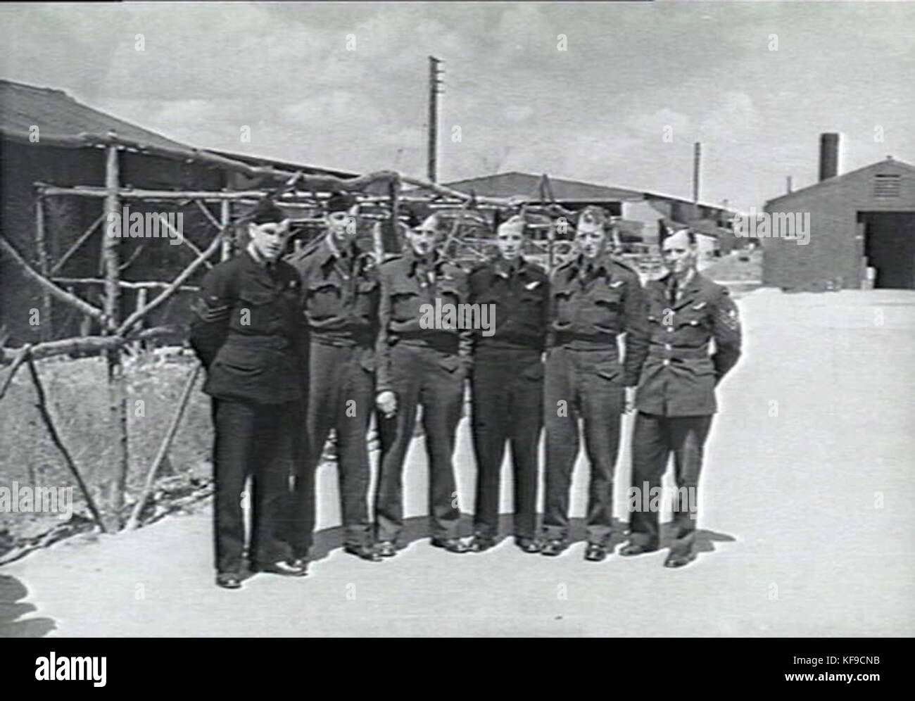 The crew of the Wellington T for Tommy, 458 Squadron RAAF, is shown ...