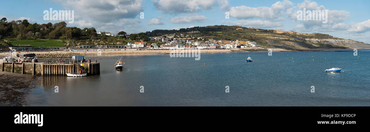 Lyme Regis UK coastal town in the county of Dorset Stock Photo