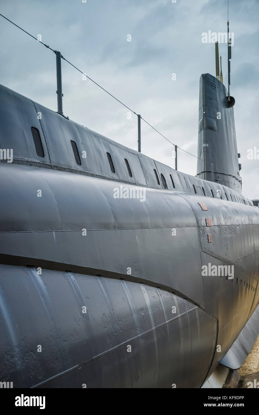 Submarine HMS Alliance at Gosport Royal Navy museum. Stock Photo