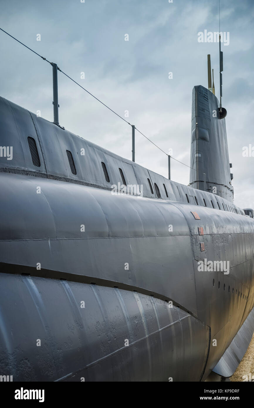 Submarine HMS Alliance at Gosport Royal Navy museum. Stock Photo