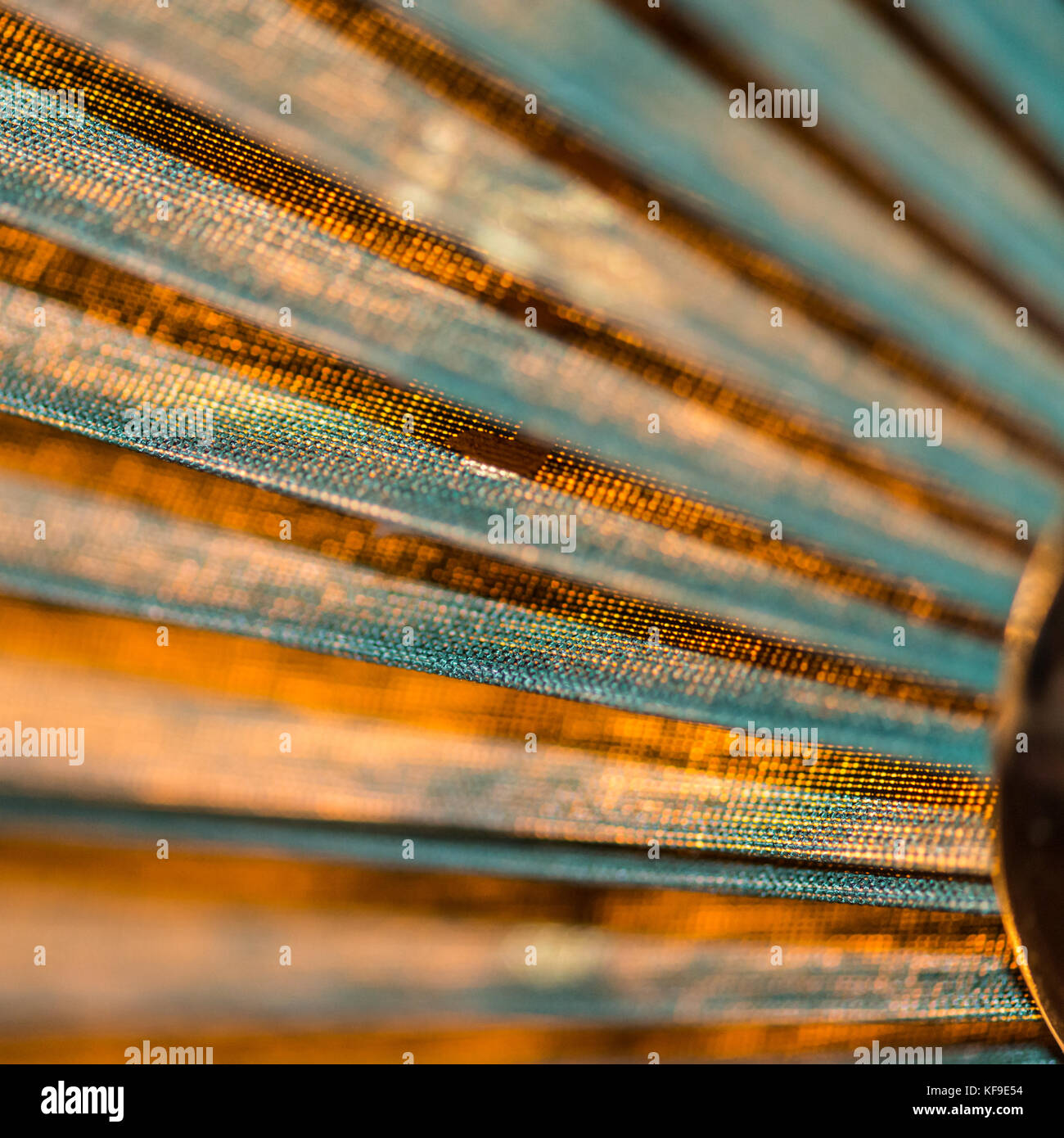 An abstract macro shot of a lampshade. Stock Photo