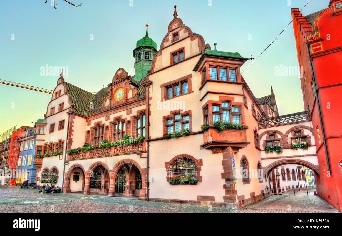 Town hall of Freiburg im Breisgau - Baden-Wurttemberg, Germany Stock Photo