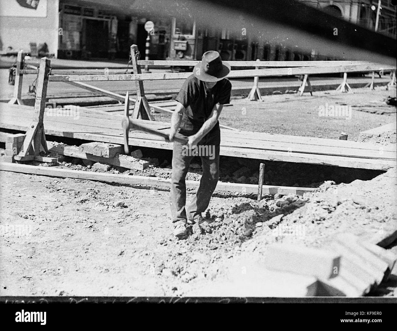 Council worker workers Black and White Stock Photos & Images - Alamy