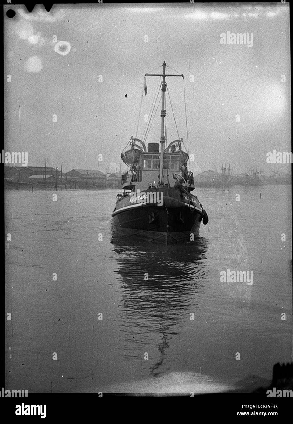 Old tug boat Black and White Stock Photos & Images - Alamy