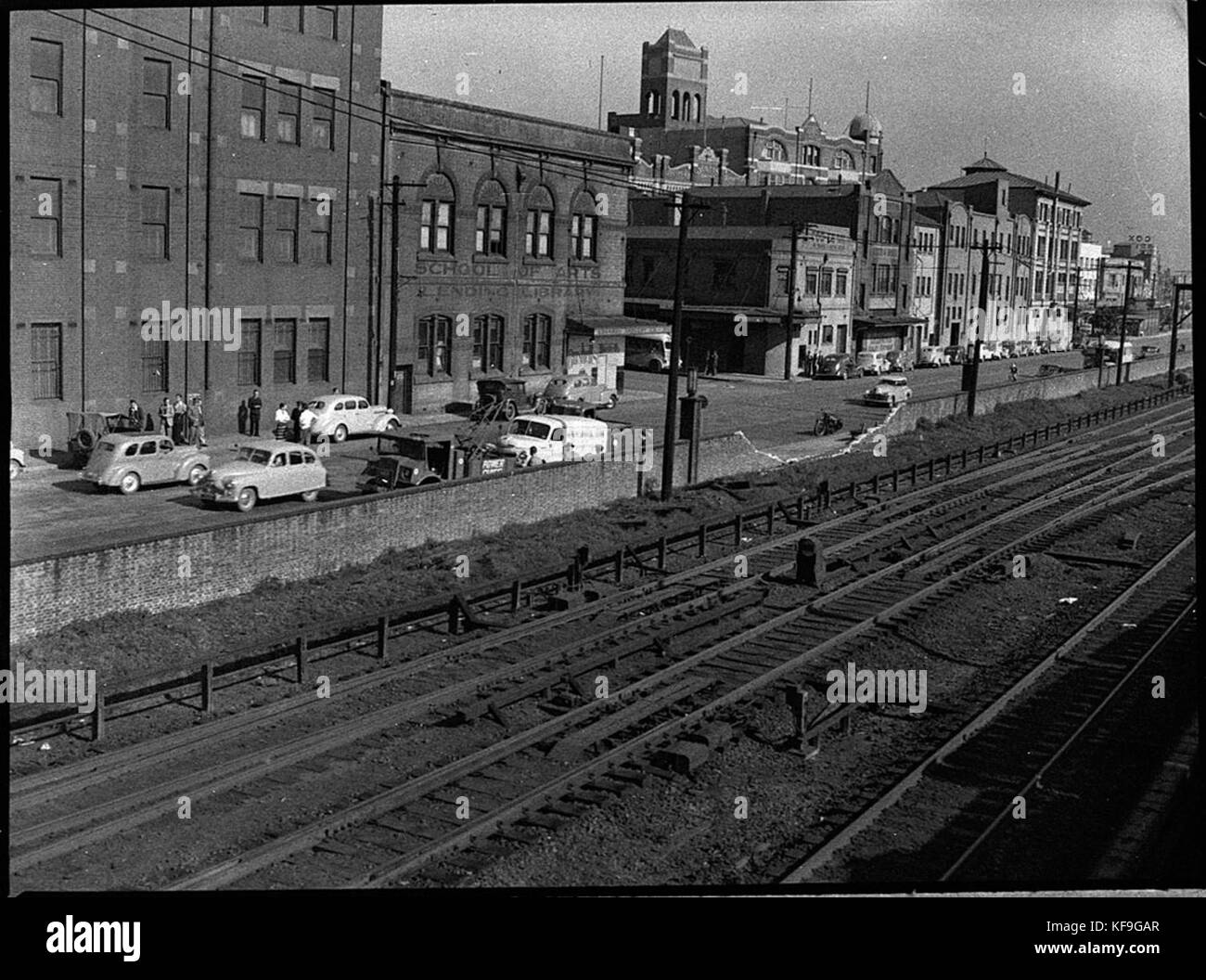 30639 Scott Street smash near junction with Wolfe Street Stock Photo