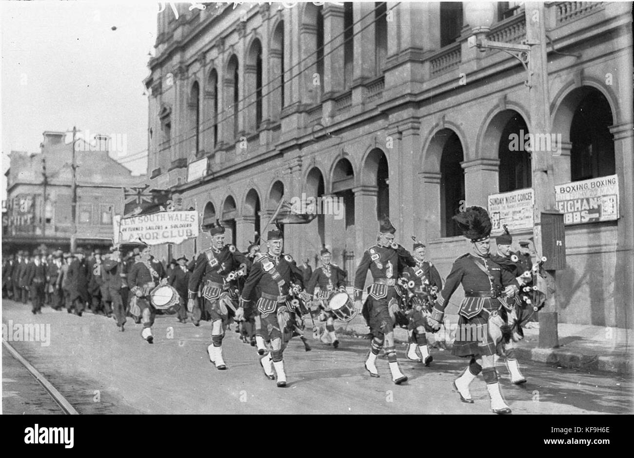 51092 March past Town Hall Stock Photo Alamy