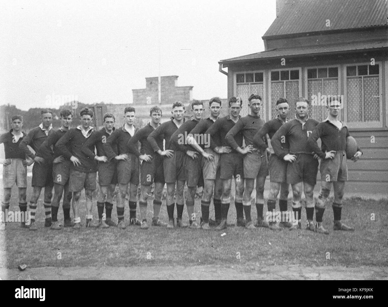 42321 Schoolboy Rugby Union team West Maitland High v Sydney Tech Stock Photo