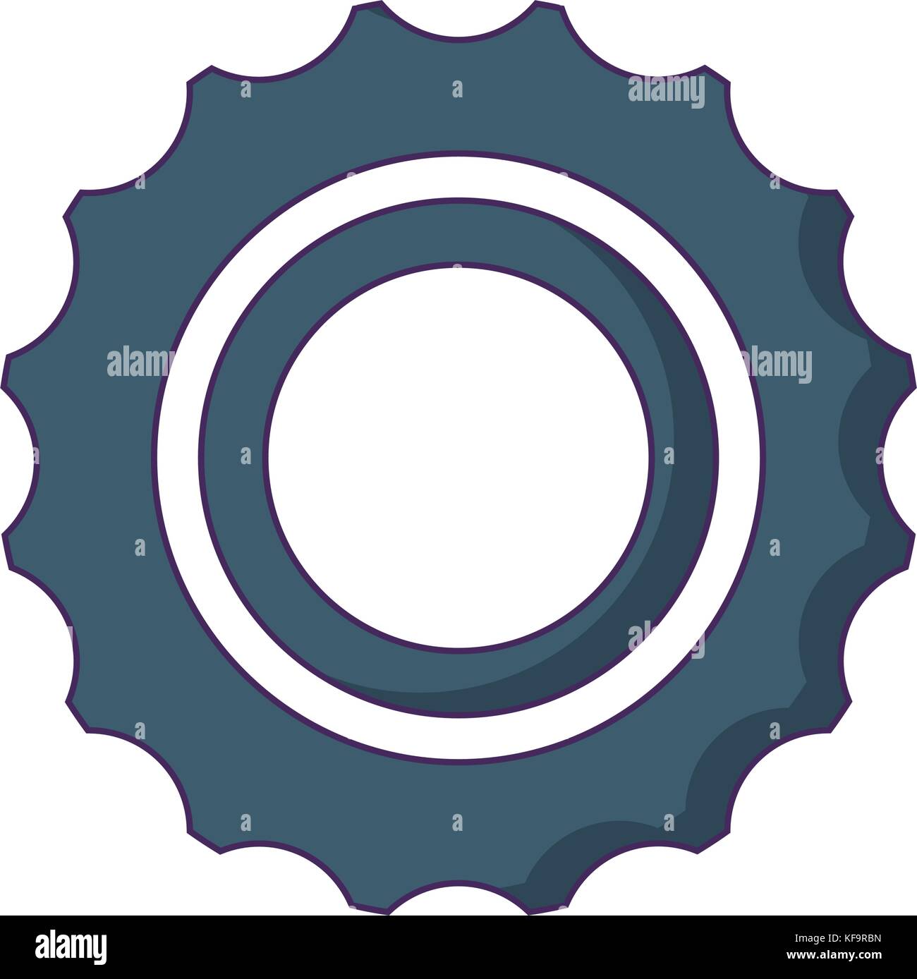 gear wheel icon over white background vector illustration Stock Vector ...