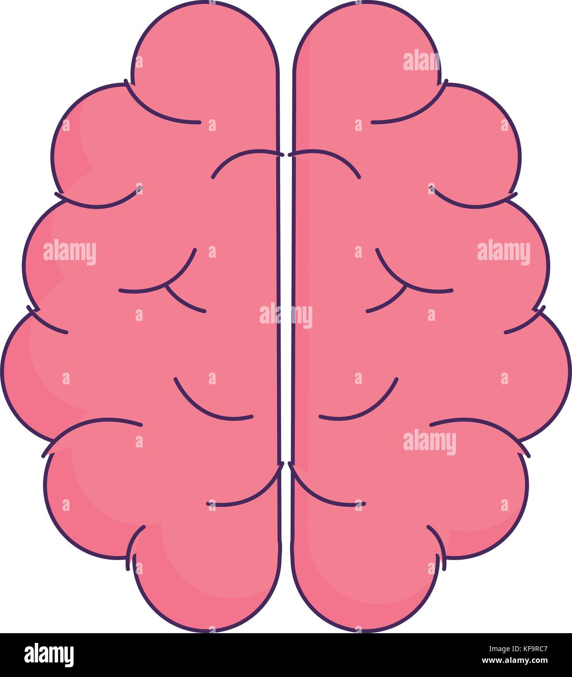 human brain icon over white background vector illustration Stock Vector ...