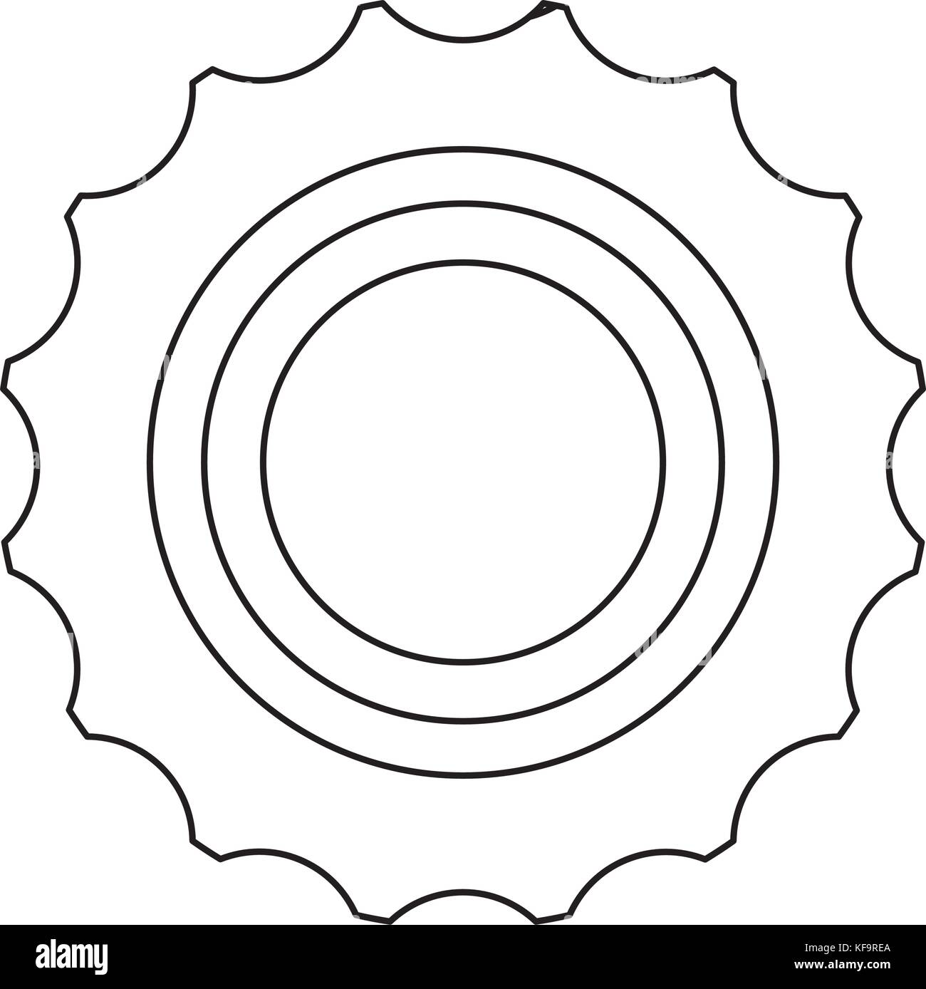 gear wheel icon over white background vector illustration Stock Vector ...