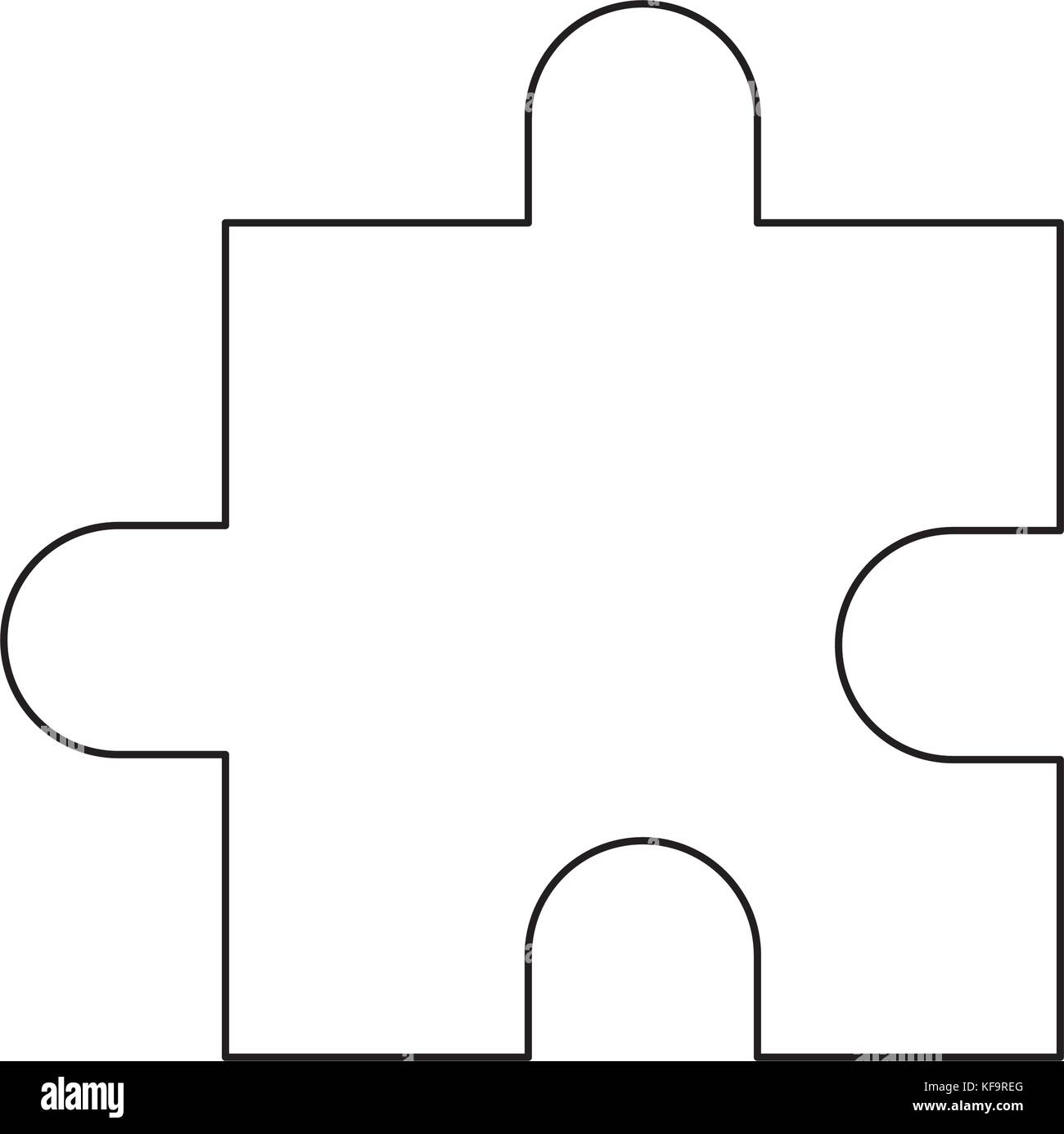 jigsaw puzzle icon over white background vector illustration Stock ...