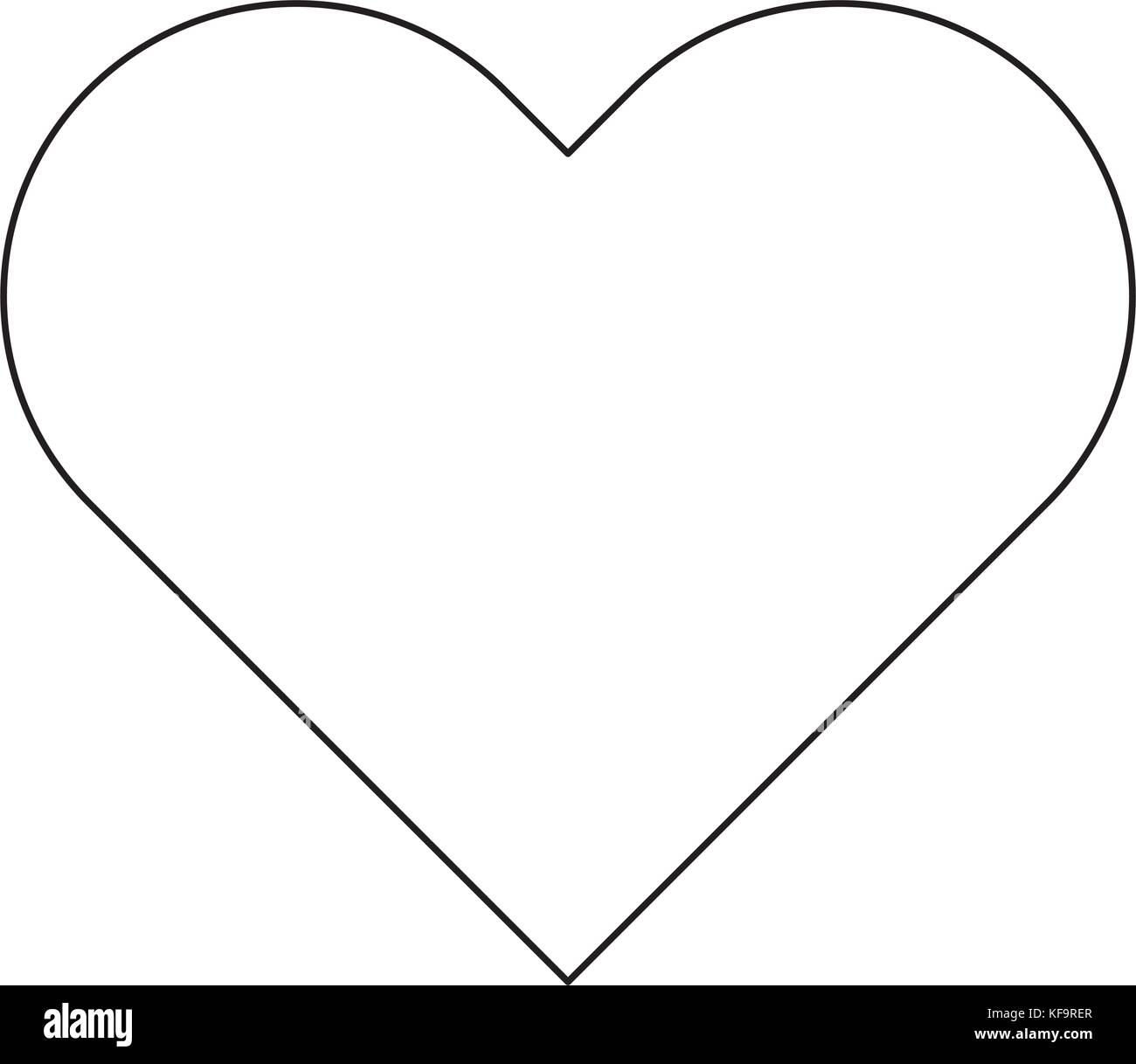 heart icon over white background vector illustration Stock Vector Image ...
