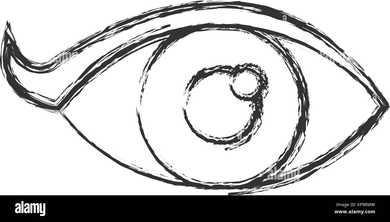eye icon over white background vector illustration Stock Vector Image ...