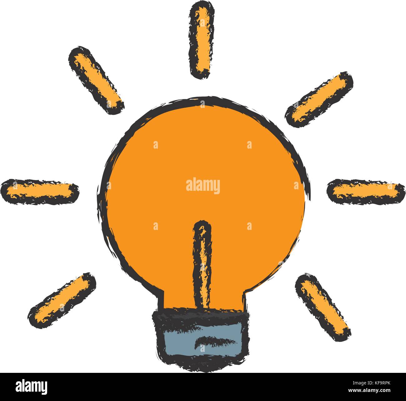light bulb icon over white background vector illustration Stock Vector ...