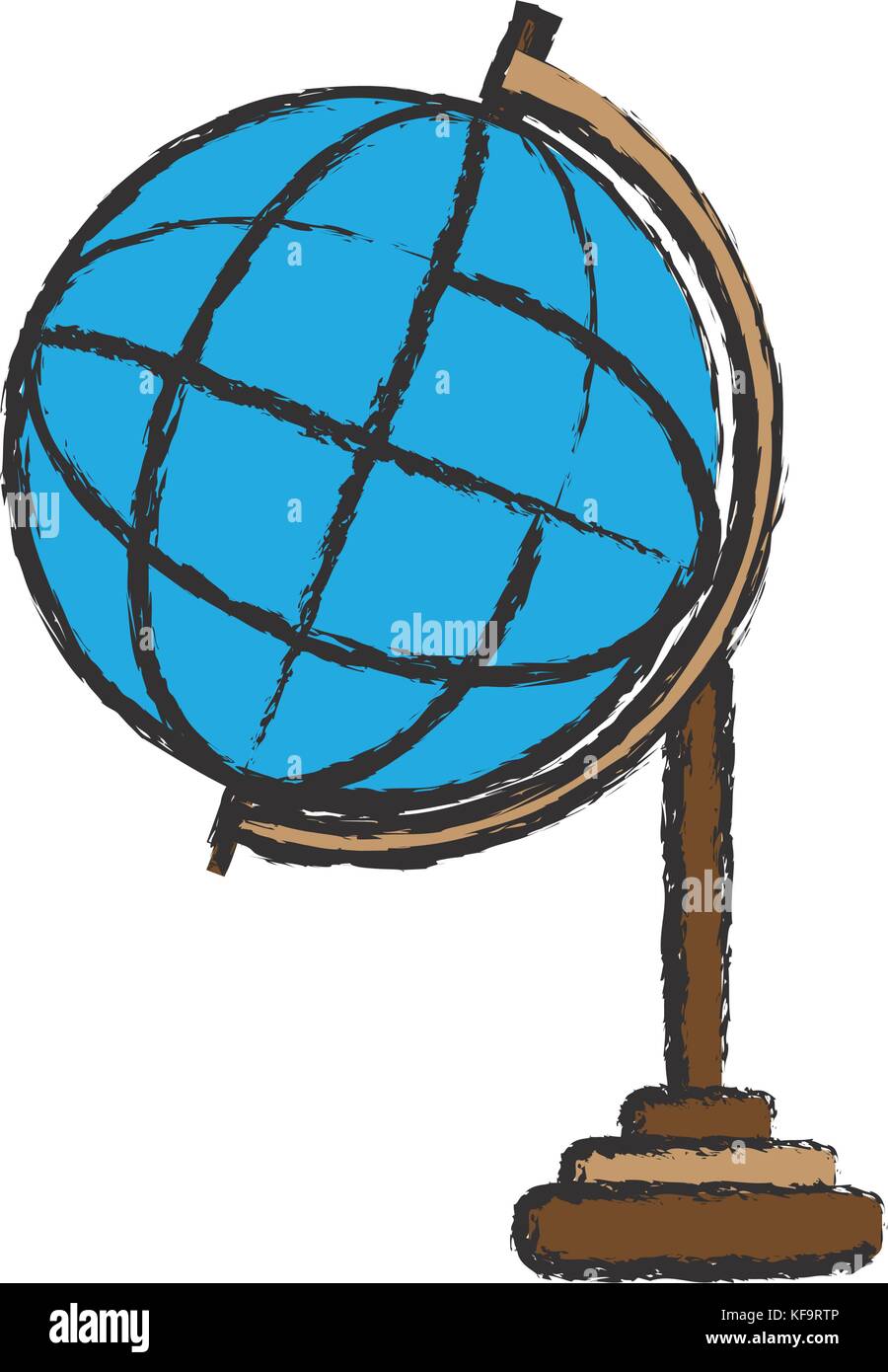 global sphere icon over white background vector illustration Stock ...