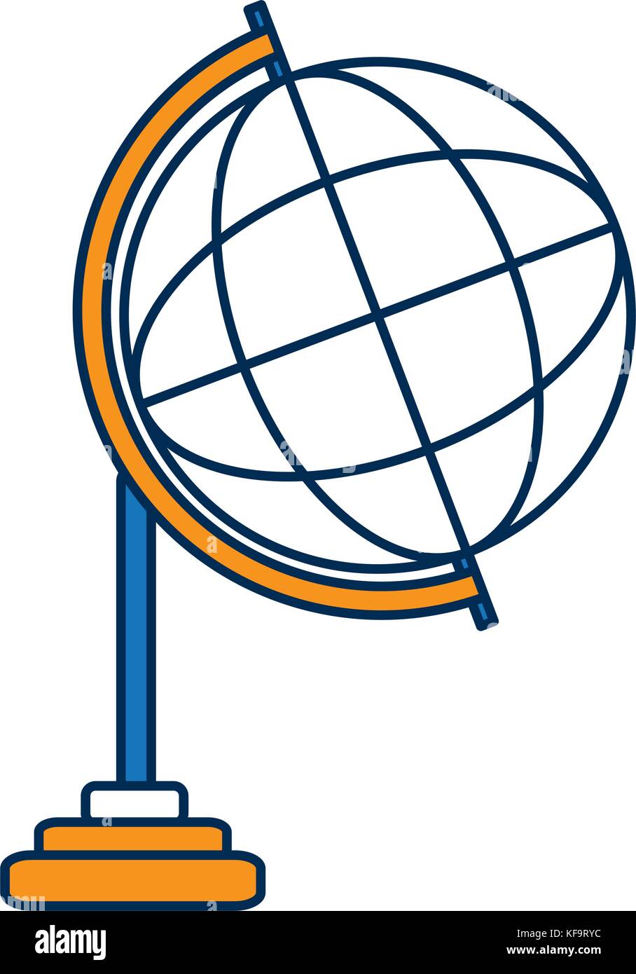 global sphere icon over white background vector illustration Stock ...