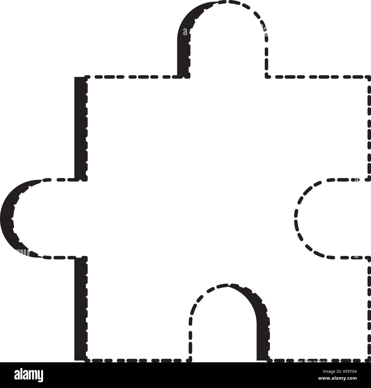 jigsaw puzzle icon over white background vector illustration Stock ...