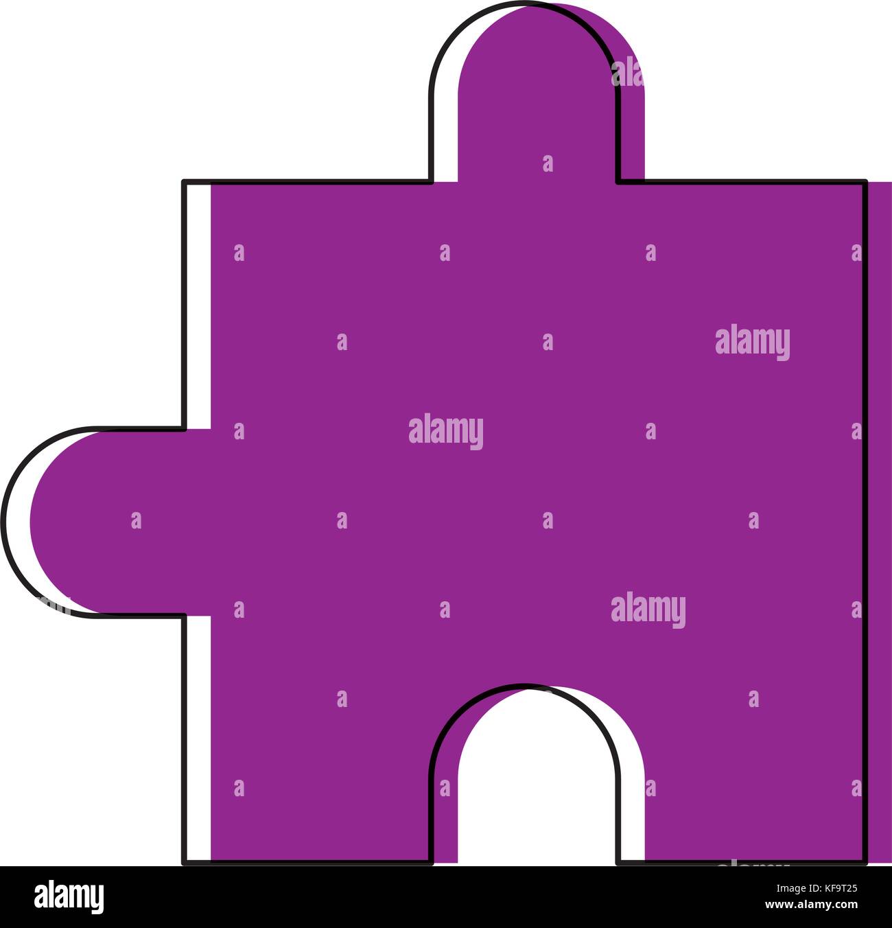 jigsaw puzzle icon over white background vector illustration Stock ...