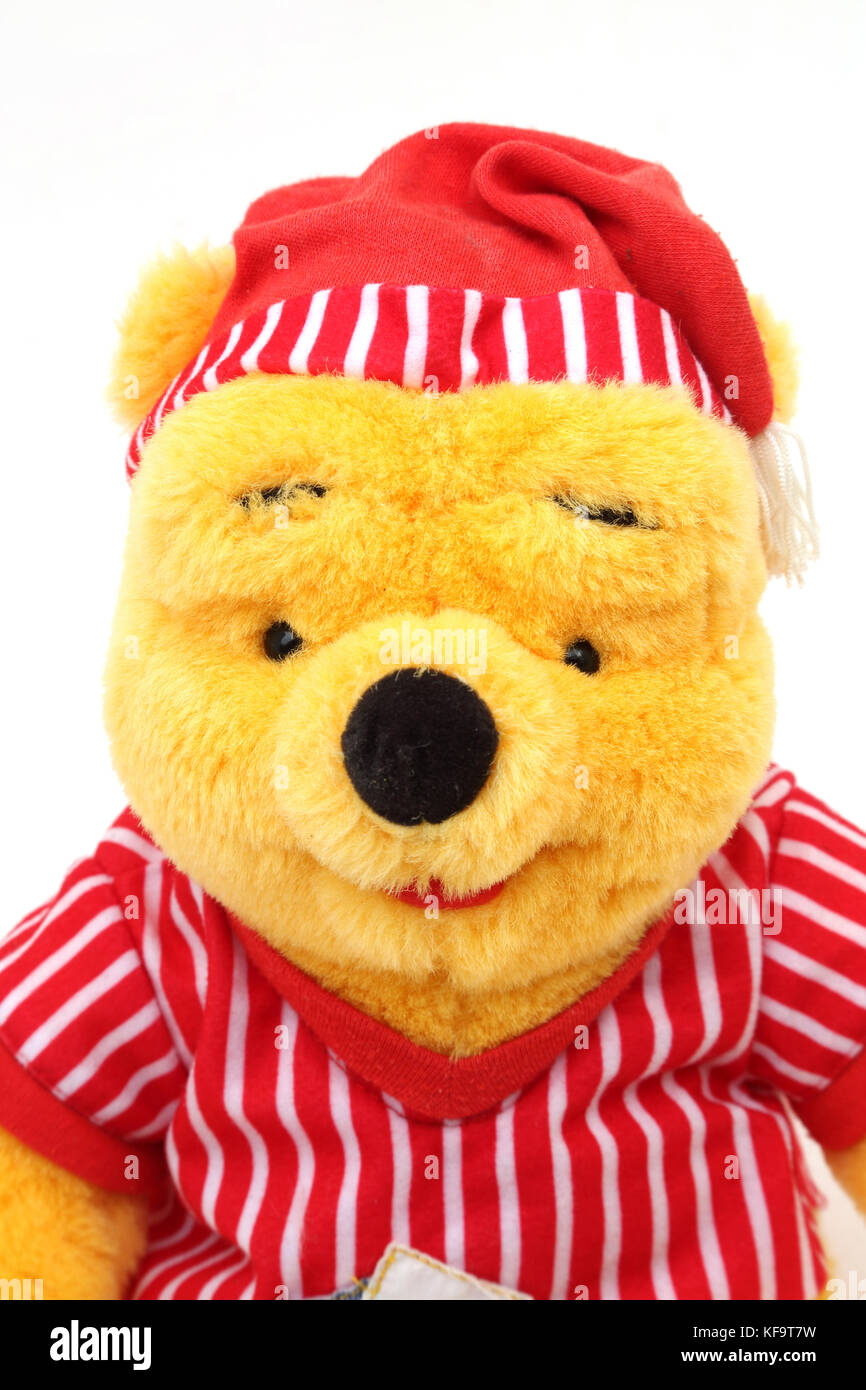 Disney's Winnie The Pooh In Night Clothes Soft Toy Stock Photo