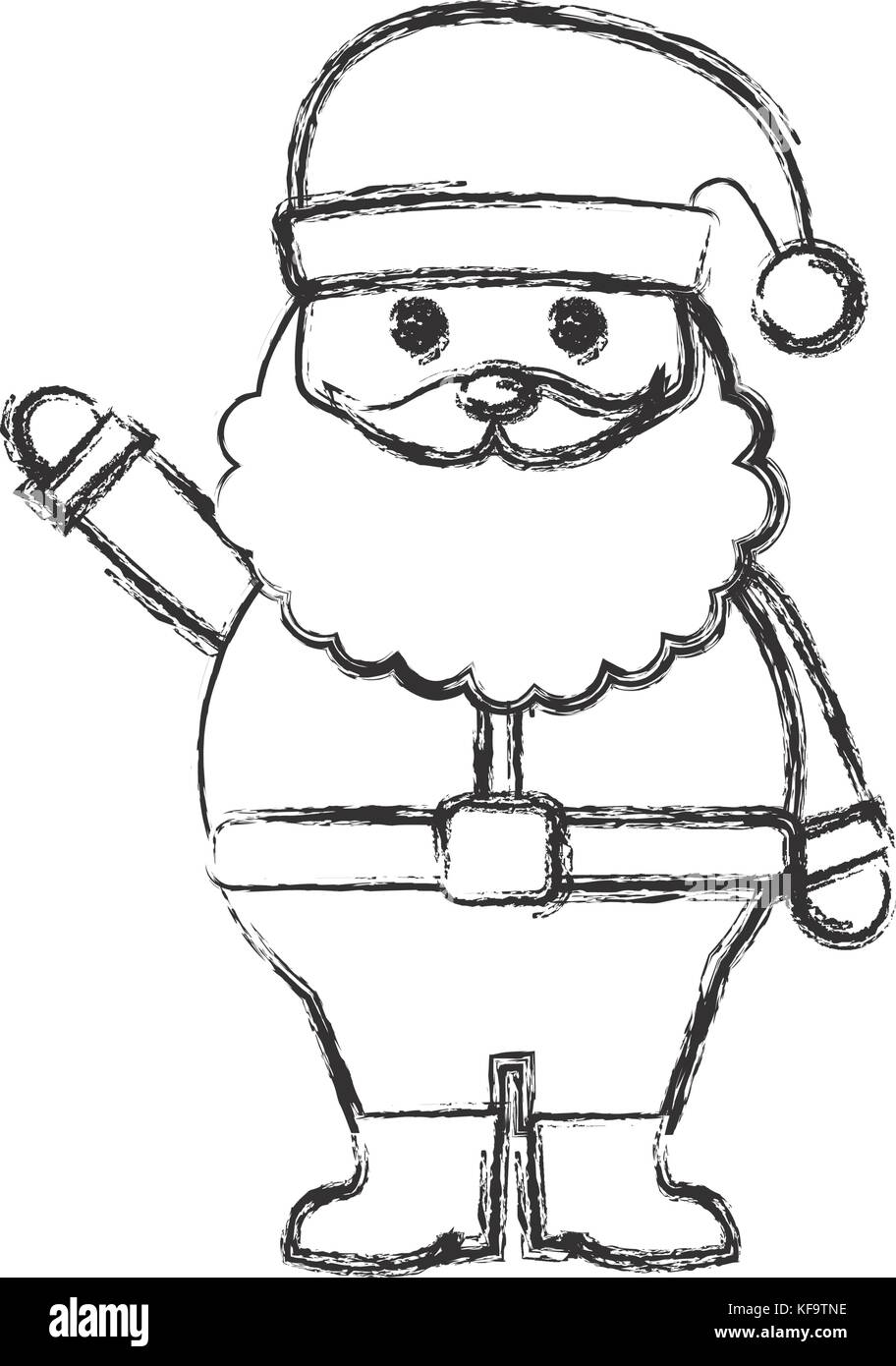 santa claus icon over white background vector illustration Stock Vector ...