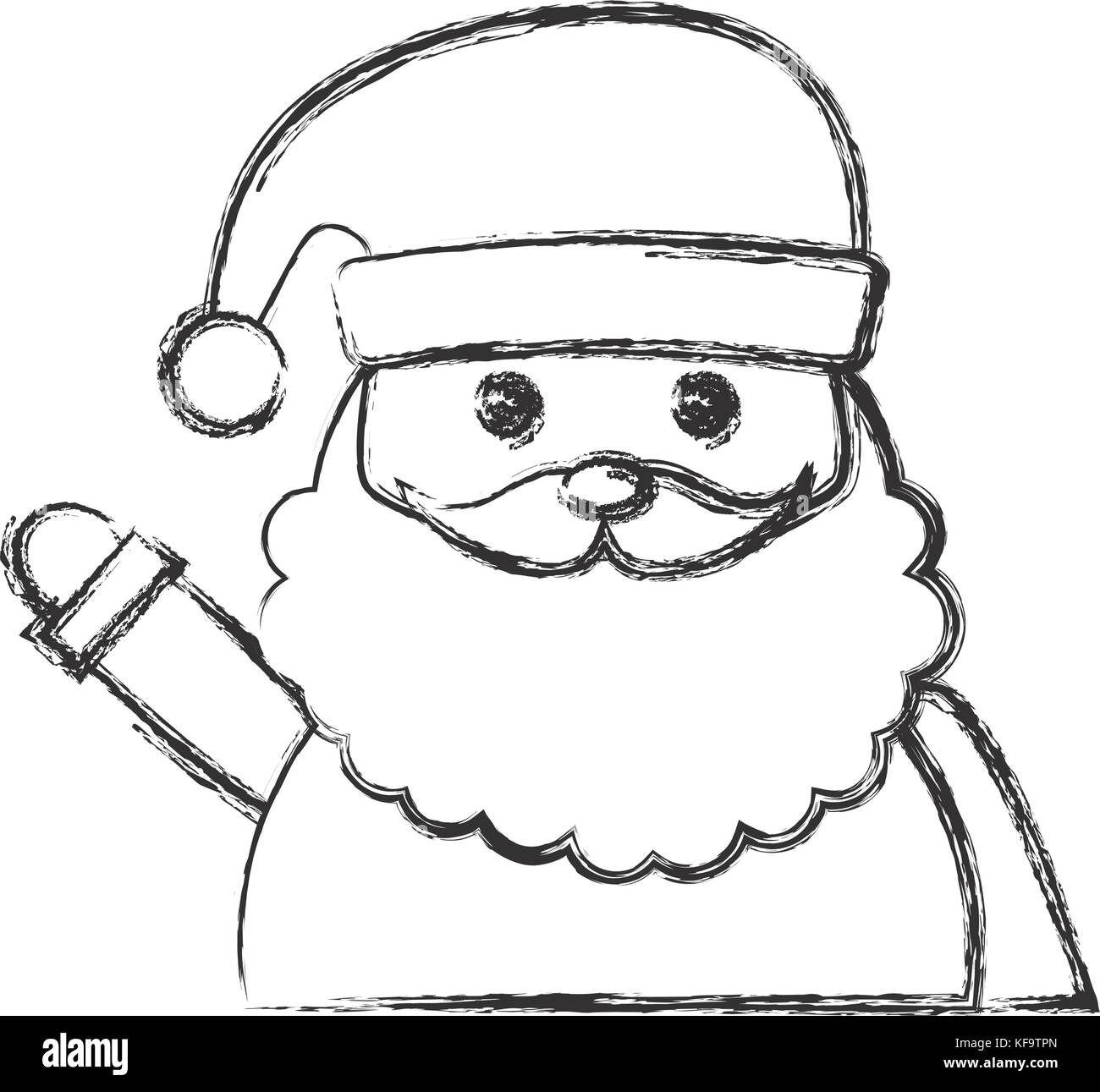 santa claus icon over white background vector illustration Stock Vector ...