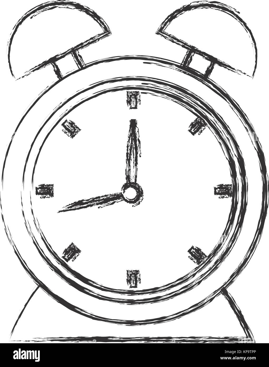 clock icon over white background vector illustration Stock Vector Image ...