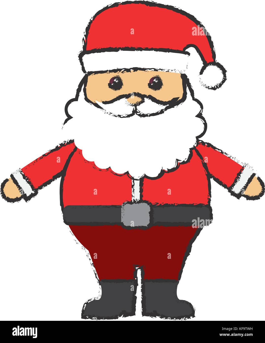 santa claus icon over white background vector illustration Stock Vector ...