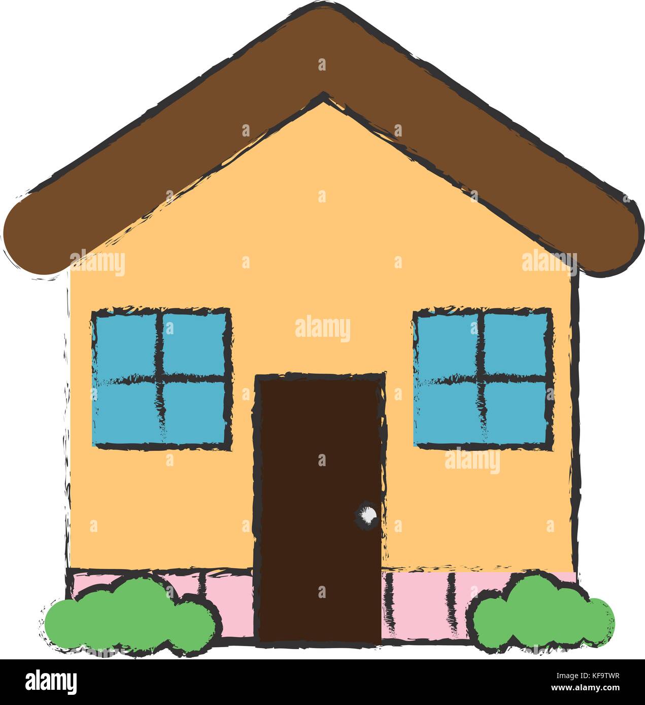 house icon over white background vector illustration Stock Vector Image ...