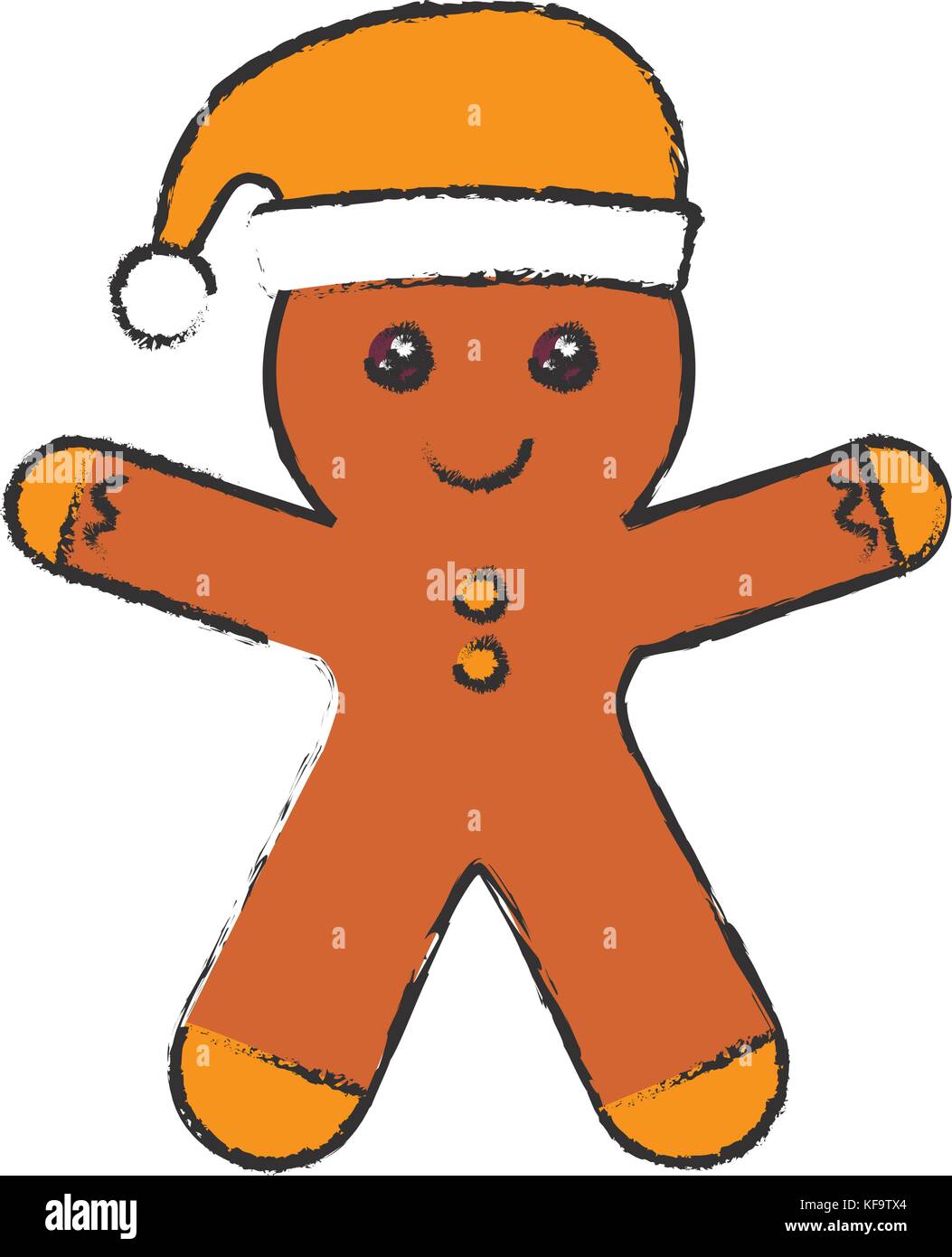 ginger man icon over white background vector illustration Stock Vector