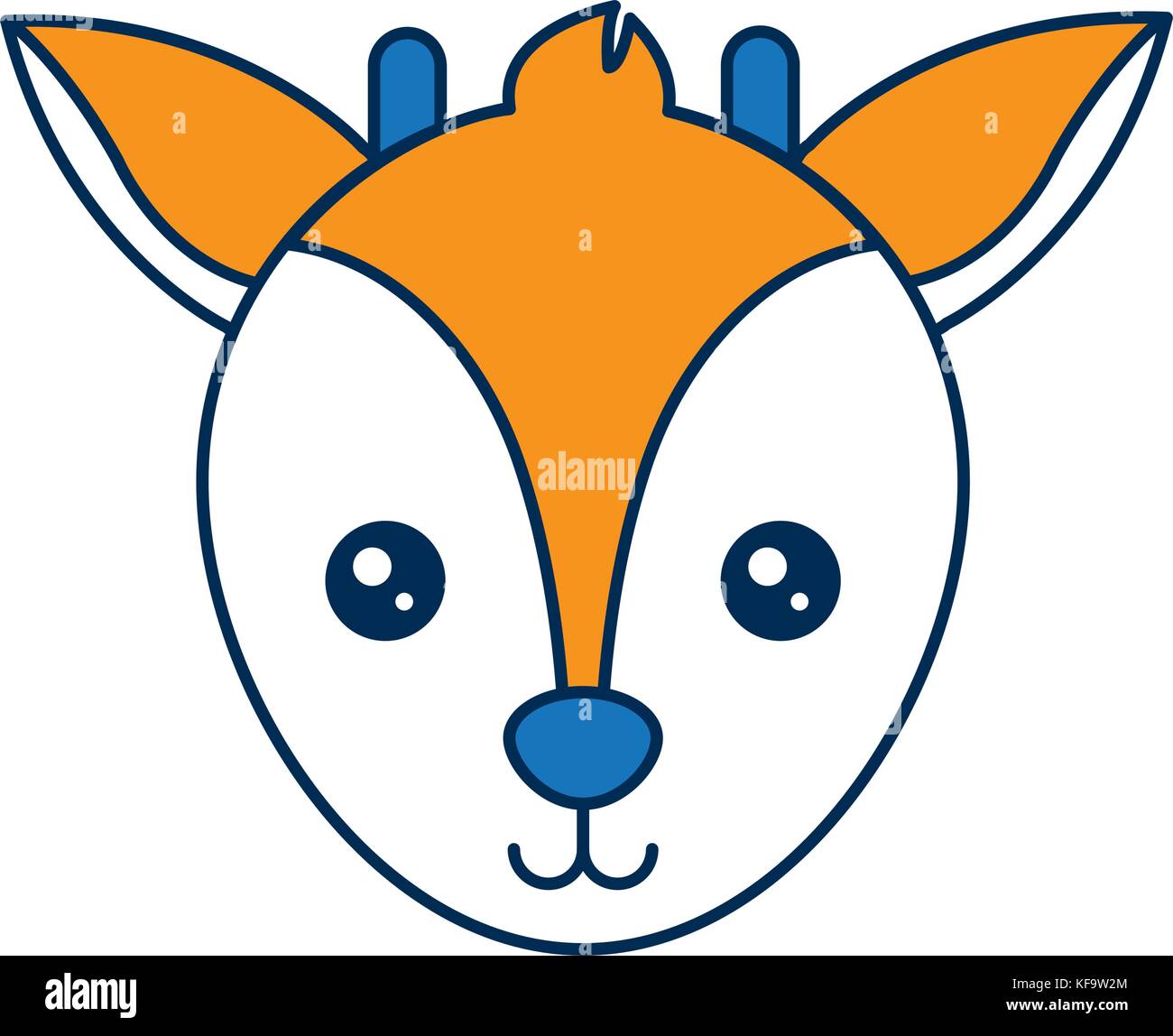 christmas deer icon over white background vector illustration Stock ...