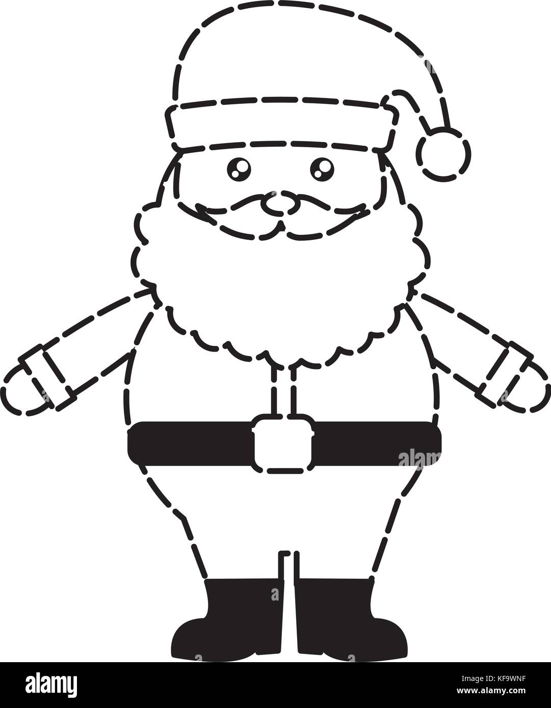 santa claus icon over white background vector illustration Stock Vector ...
