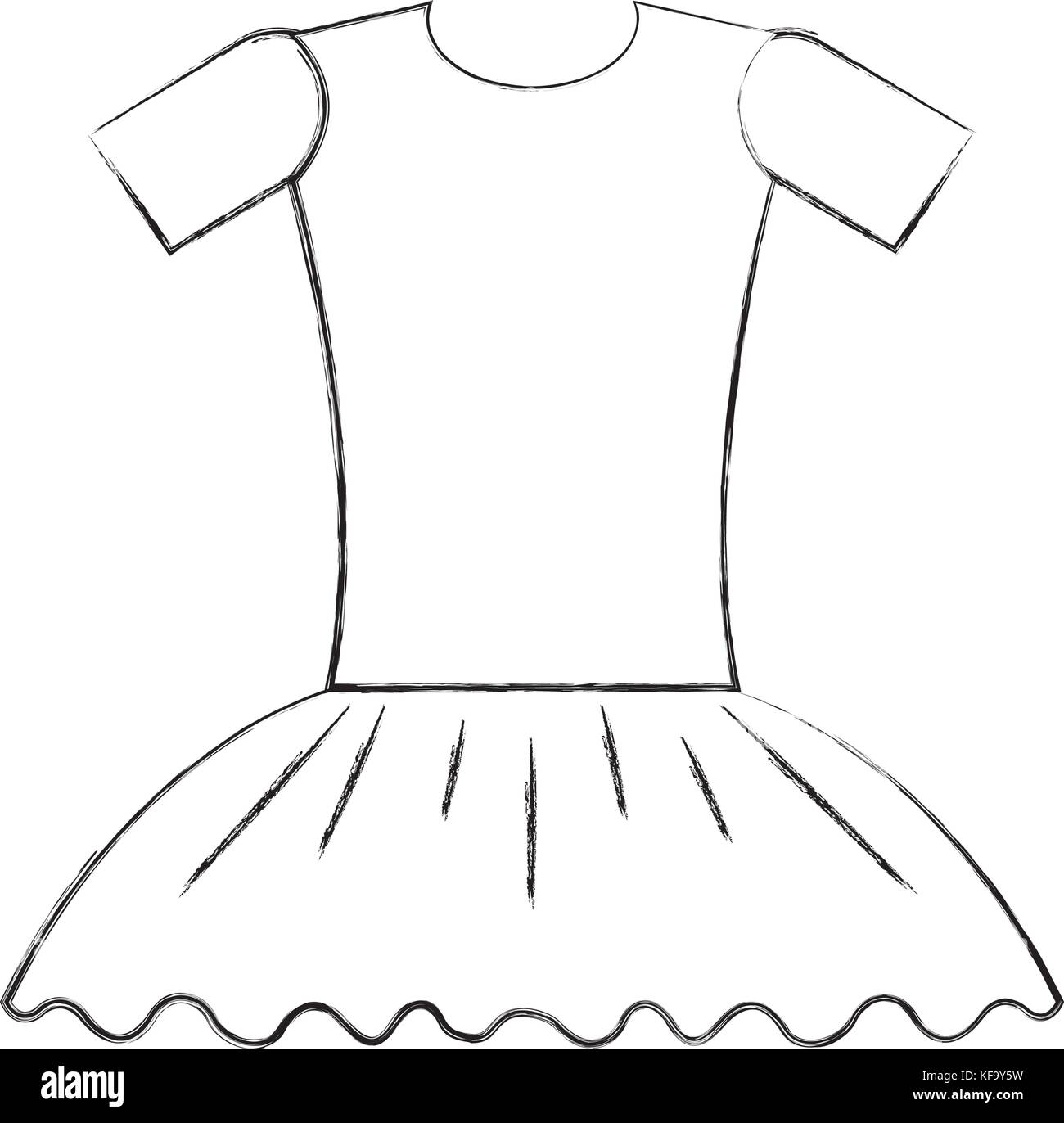 ballet dress ballet dress elegant costume vector illustration Stock