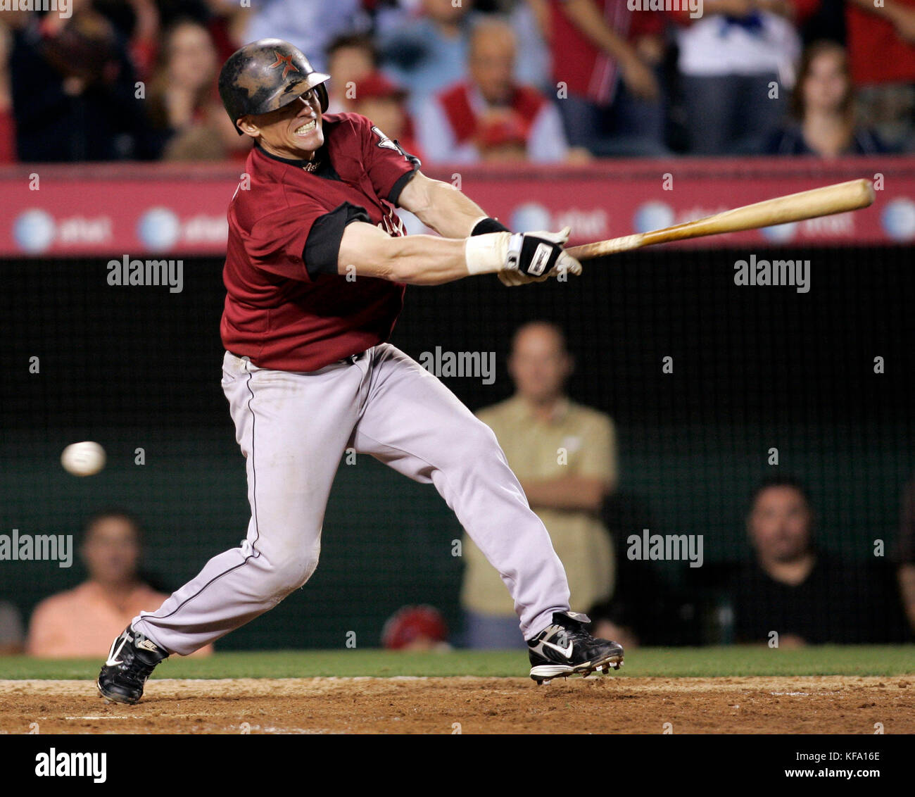 Craig Biggio Houston Astros Unsigned Follows Through on A Swing Photograph