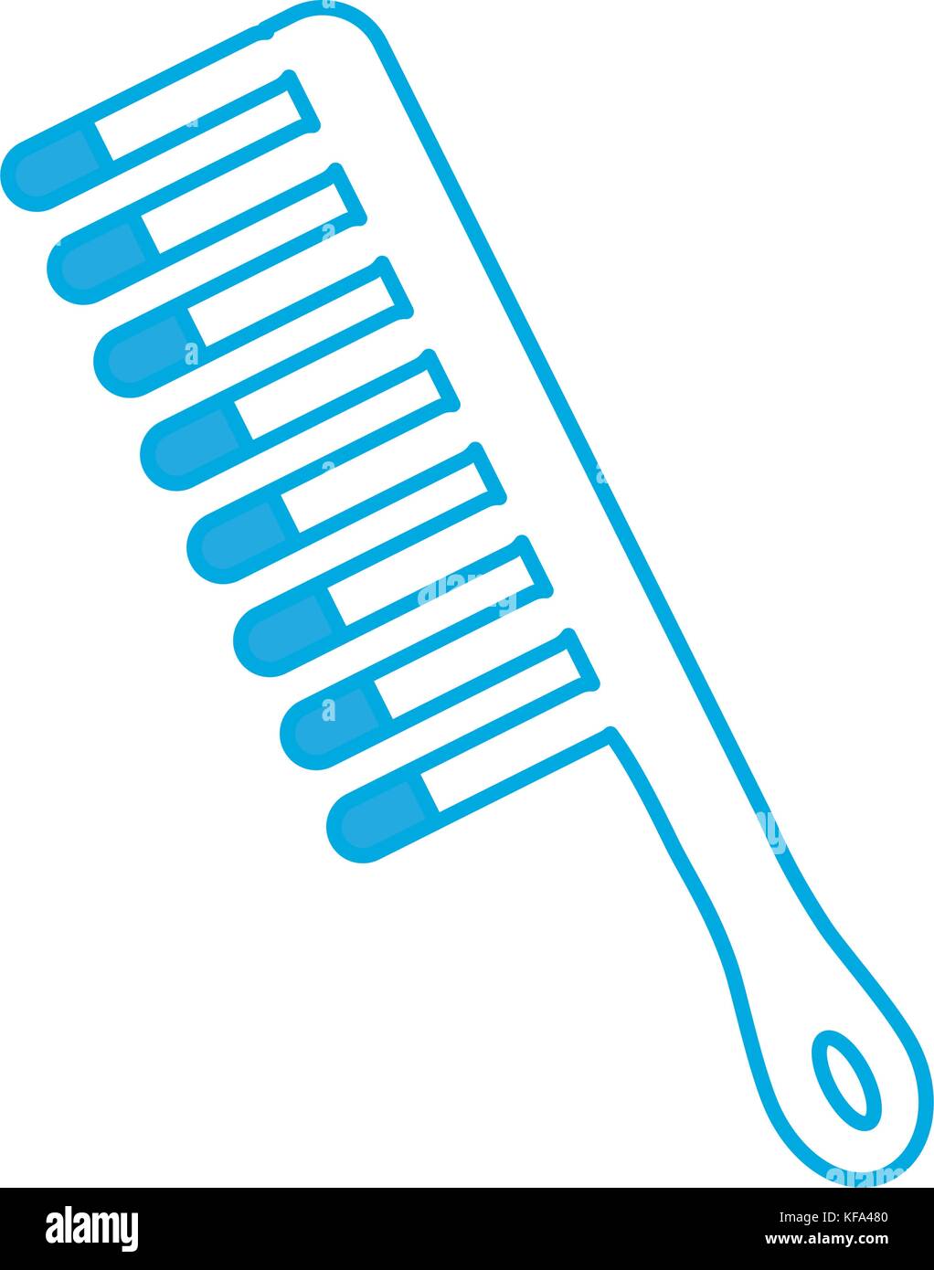 comb icon over white background vector illustration Stock Vector Image ...