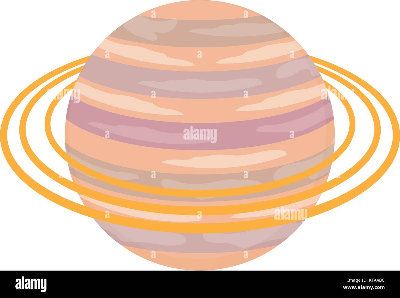 saturn planet icon over white background vector illustration Stock ...