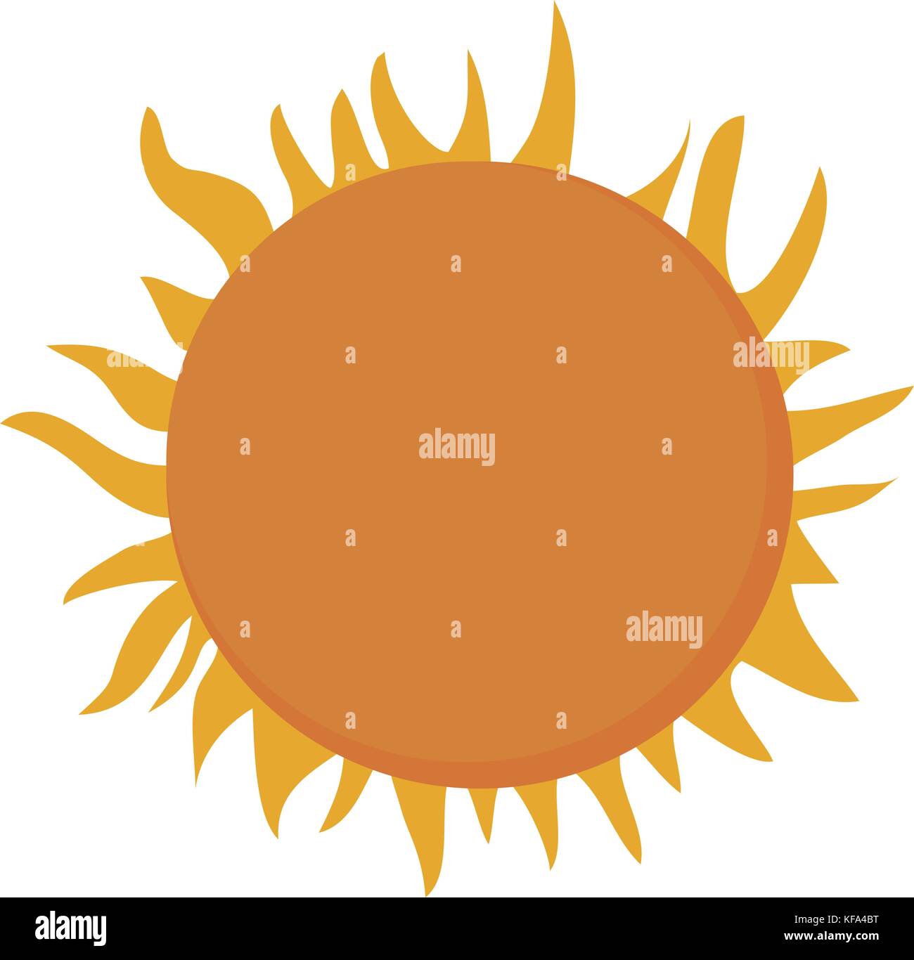 sun icon over white background vector illustration Stock Vector Image ...