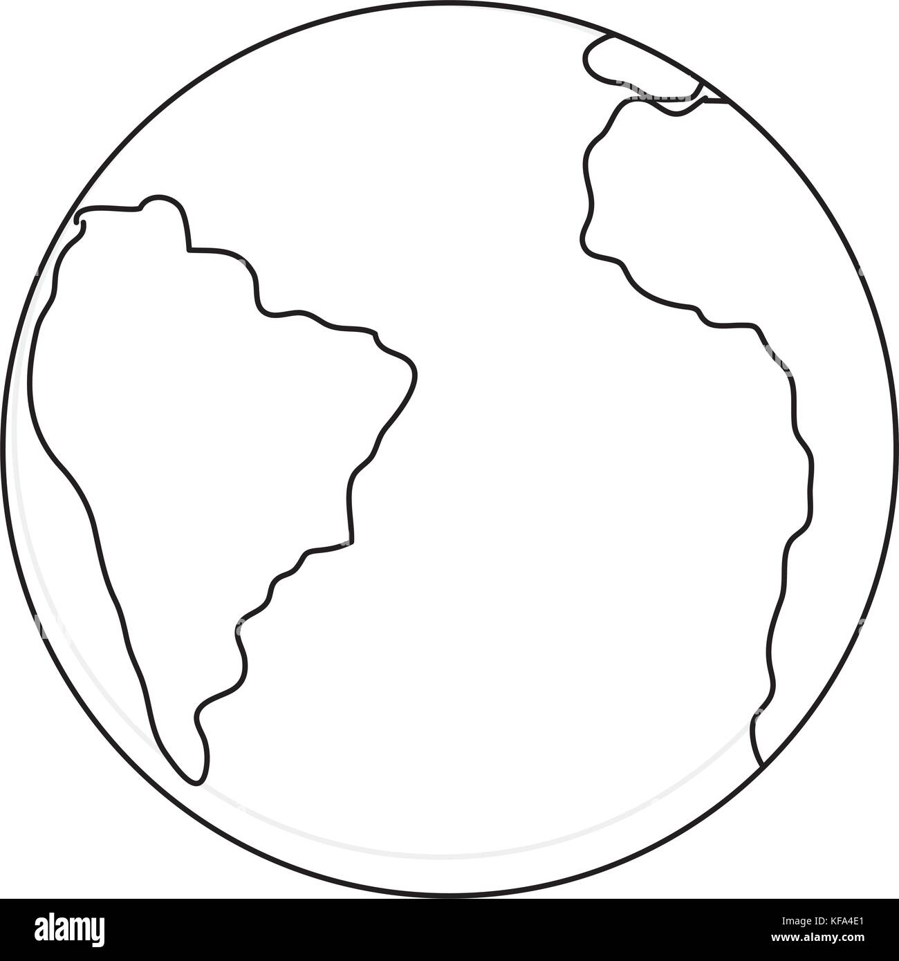 earth planet icon over white background vector illustration Stock ...