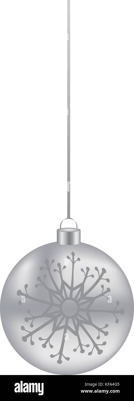 christmas ball icon over white background vector illustration Stock ...
