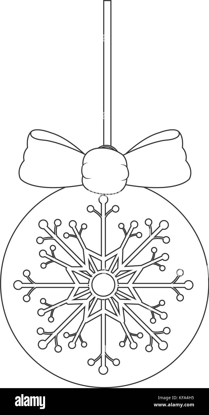 christmas ball icon over white background vector illustration Stock ...