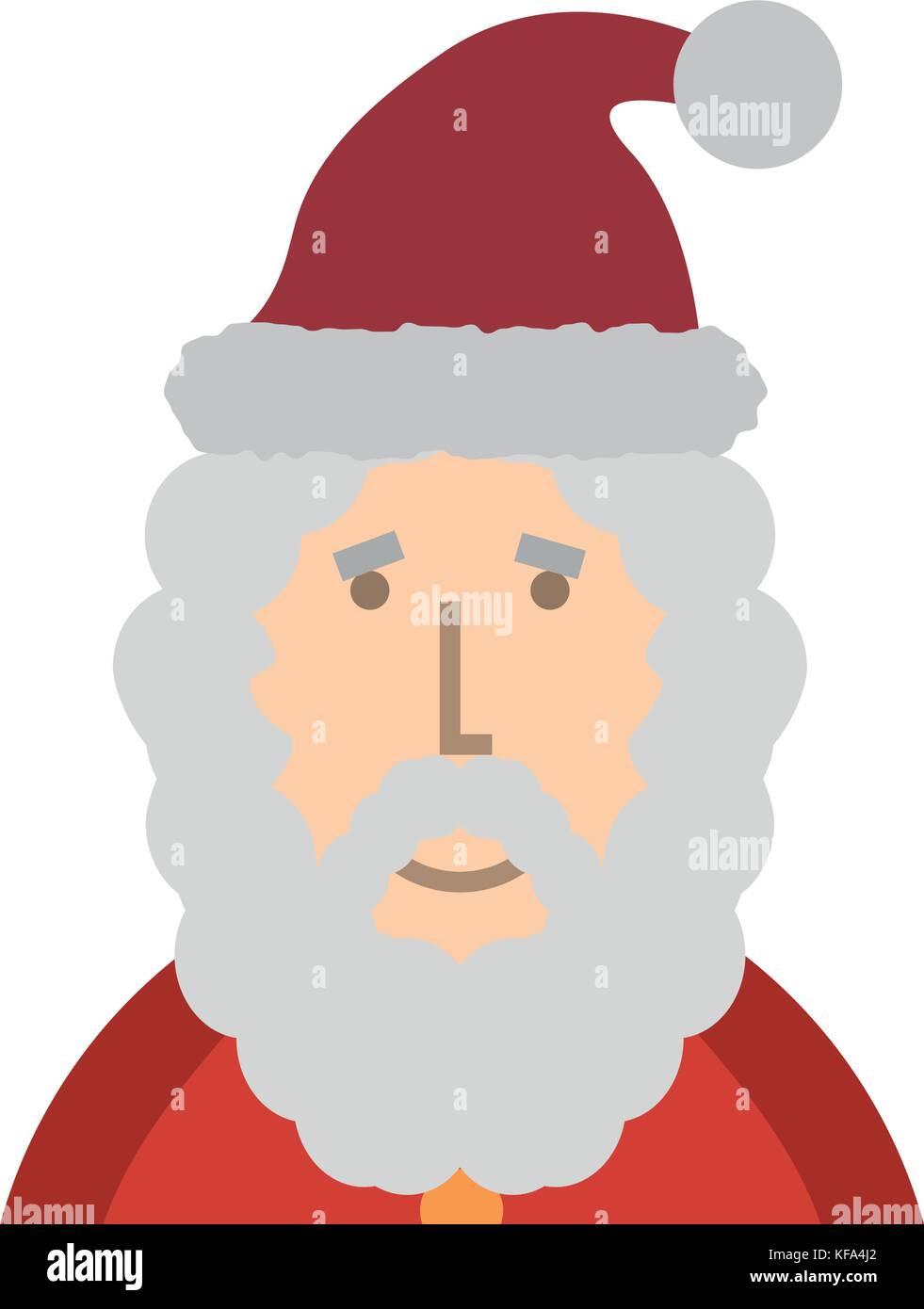 colorful santa claus over white background vector illustration Stock ...