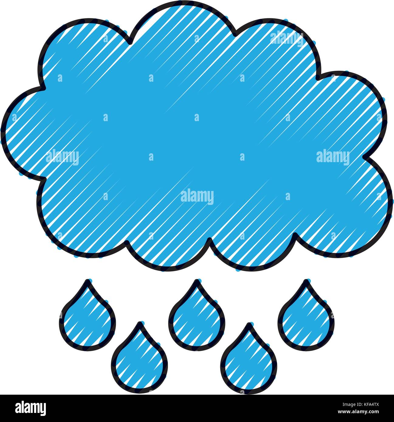 cloud rain drop weather climate icon Stock Vector Image & Art - Alamy