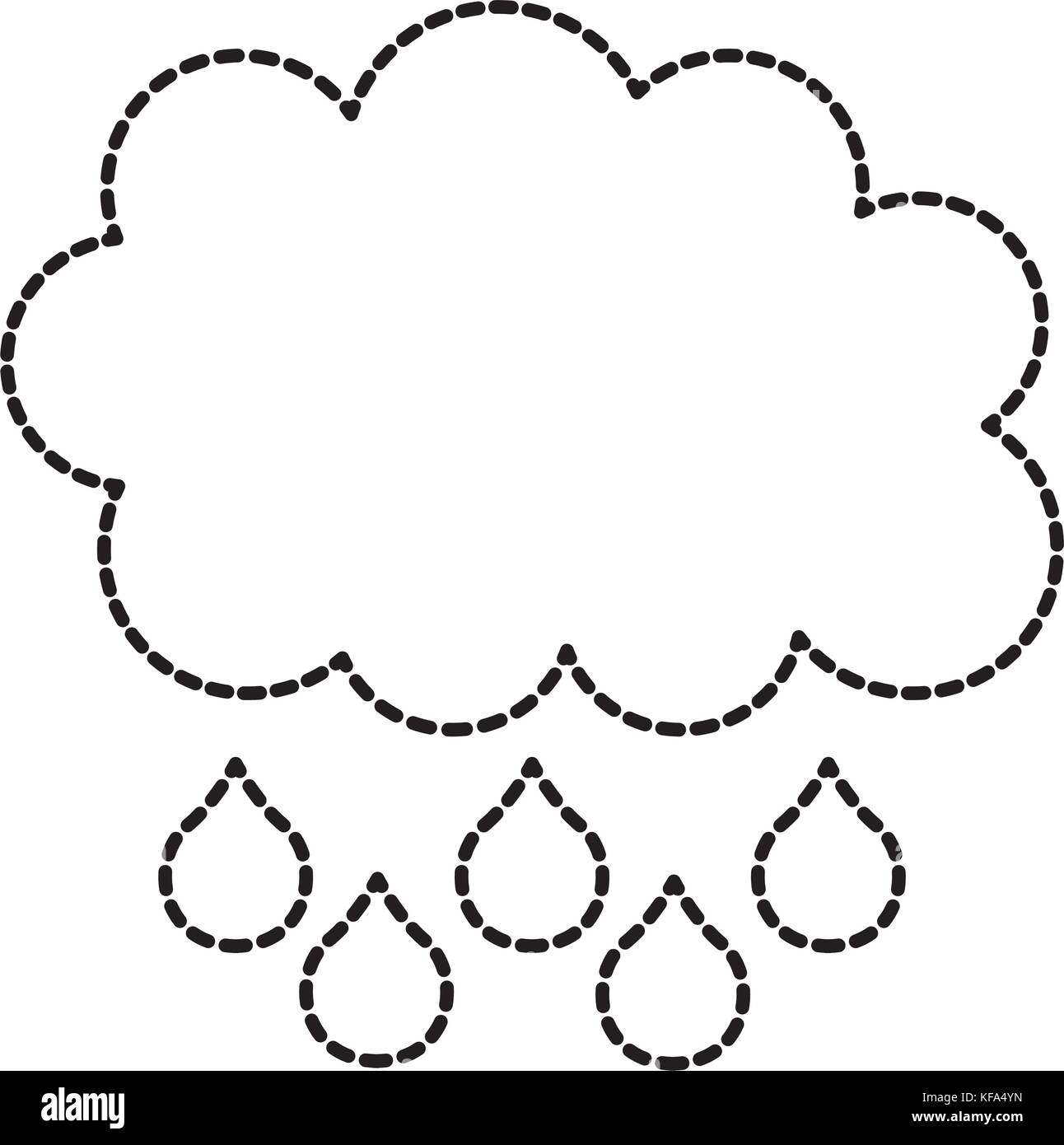 cloud rain drop weather climate icon Stock Vector Image & Art - Alamy
