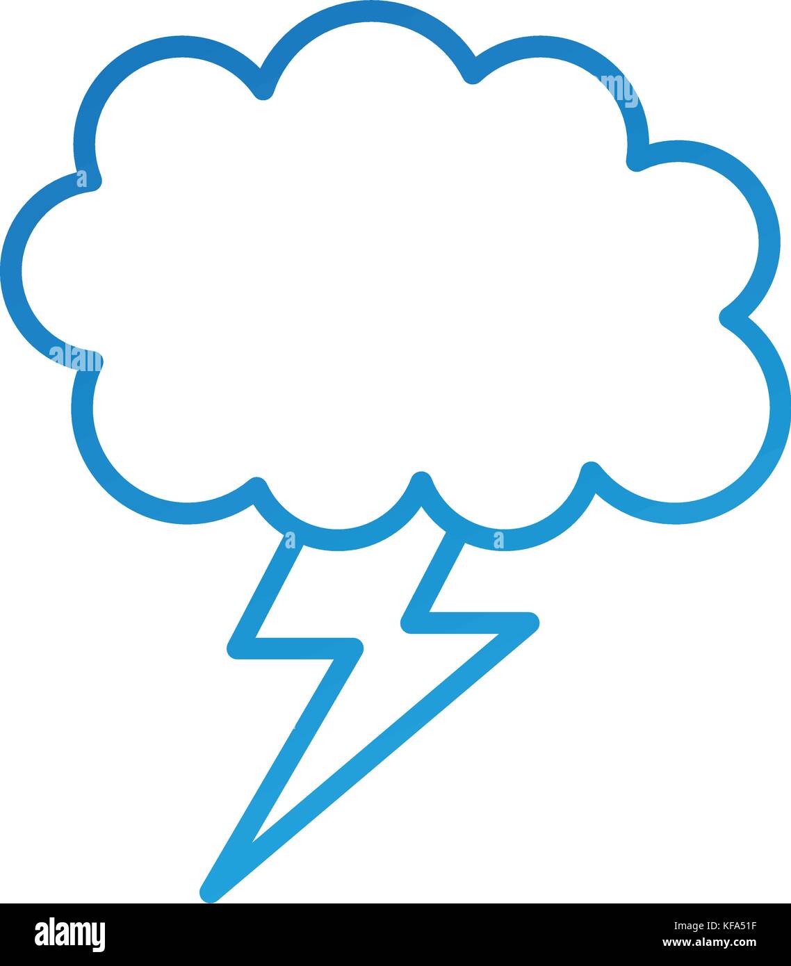 Cartoon lightning bolt cloud hires stock photography and images Alamy