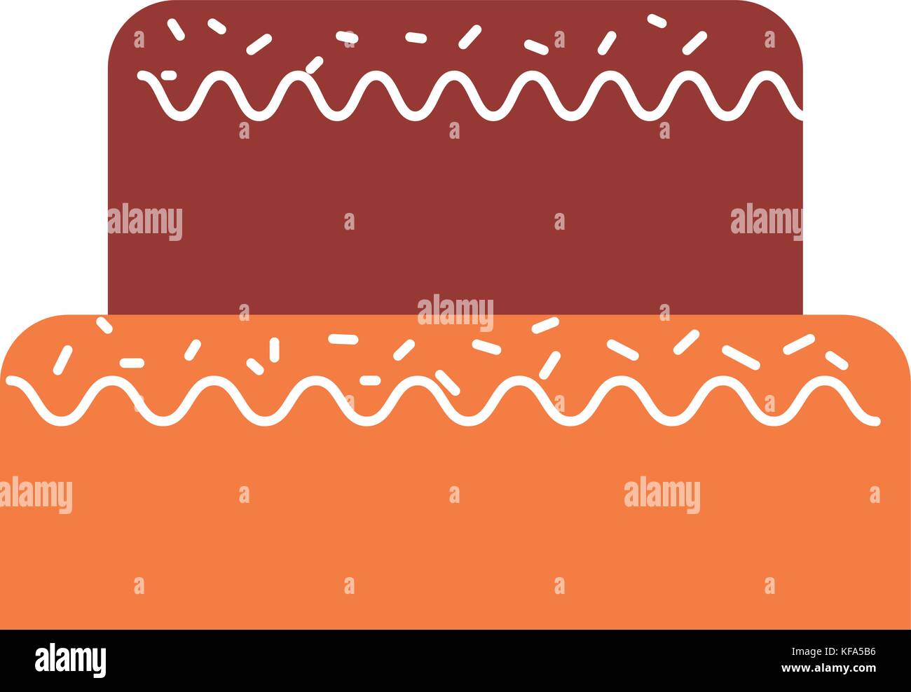sweet cake for birthday party decorated Stock Vector Image & Art - Alamy