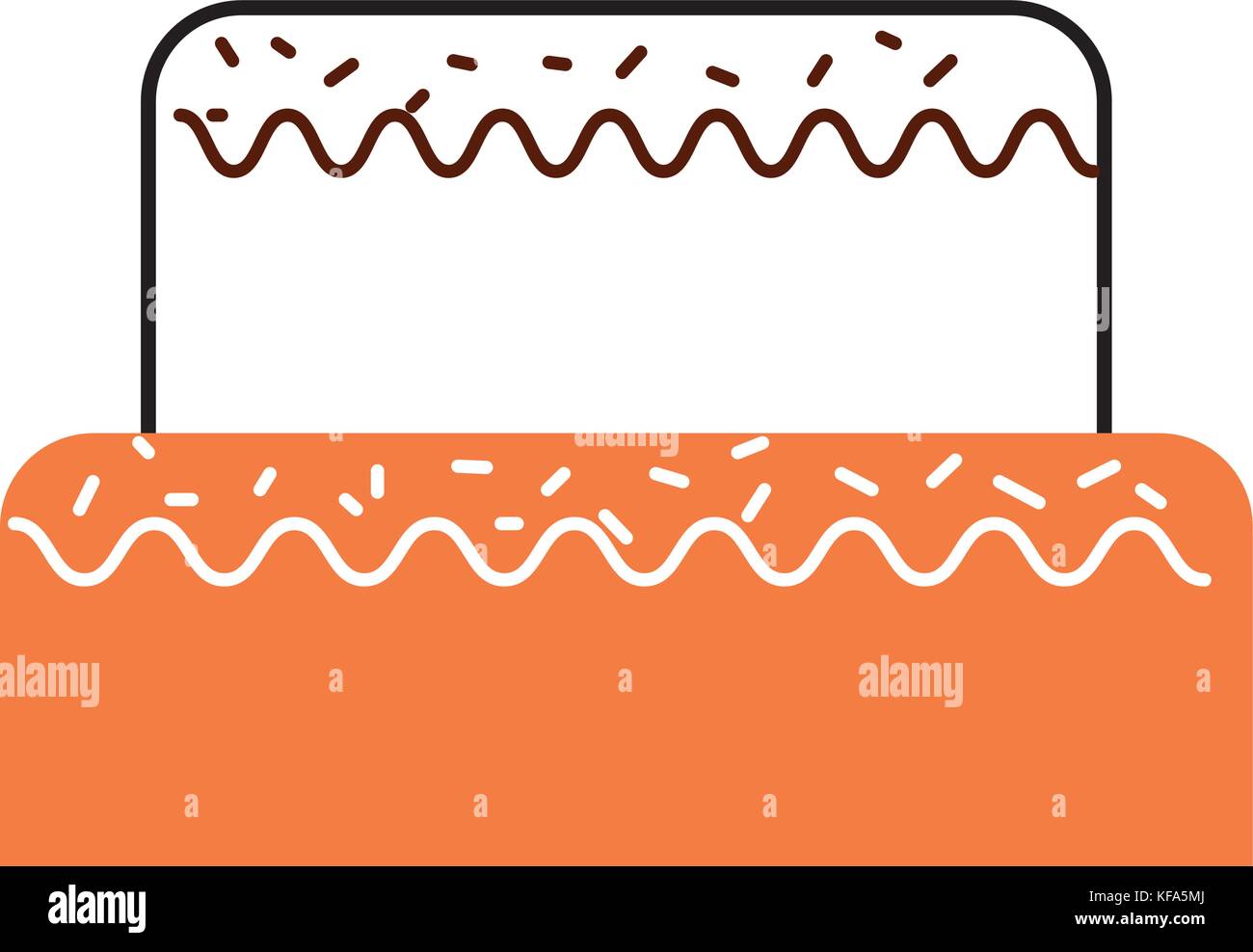 sweet cake for birthday party decorated Stock Vector Image & Art - Alamy