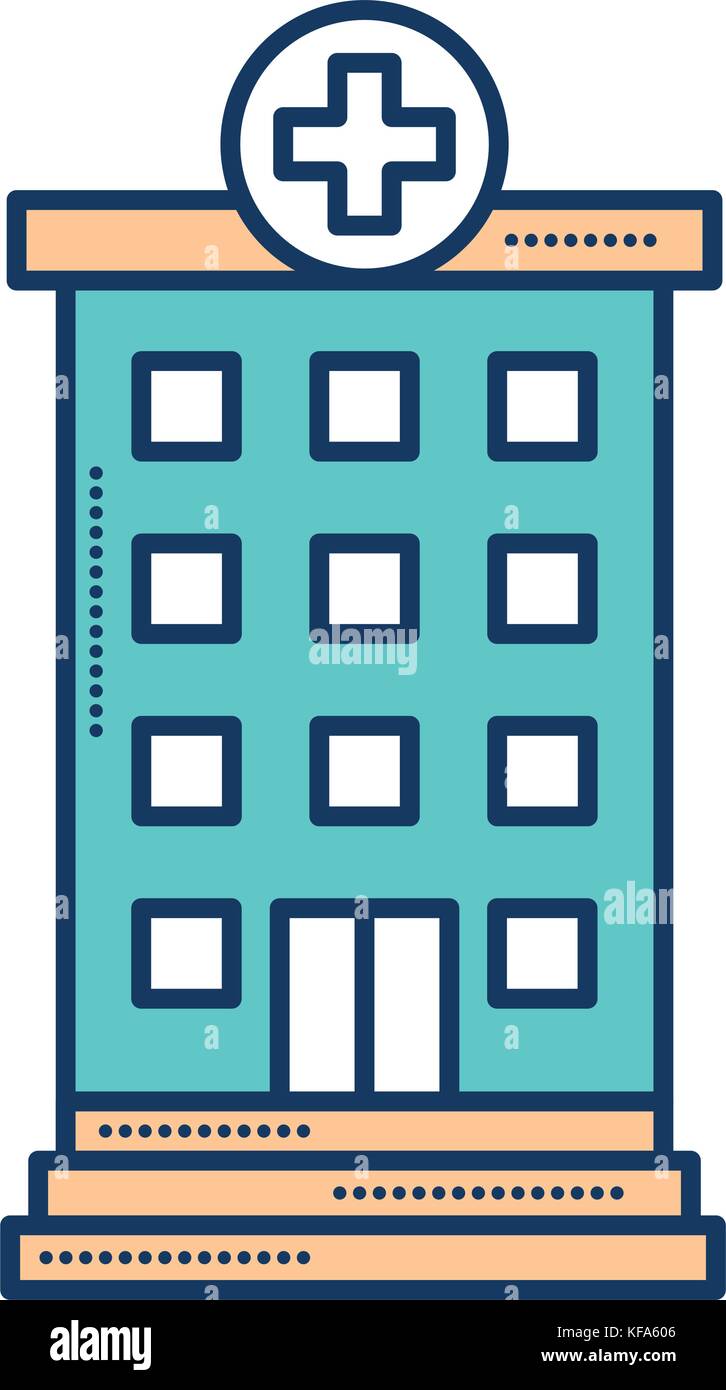hospital building isolated icon vector illustration design Stock Vector ...