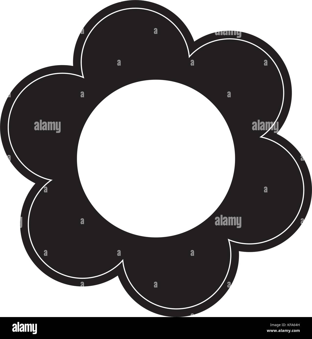 beautiful flower icon over white background vector illustration Stock ...