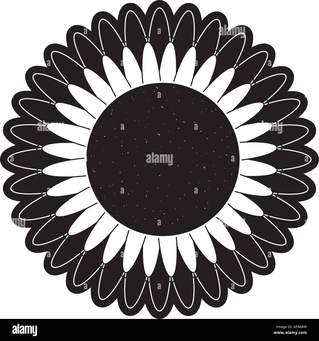 beautiful flower icon over white background vector illustration Stock ...